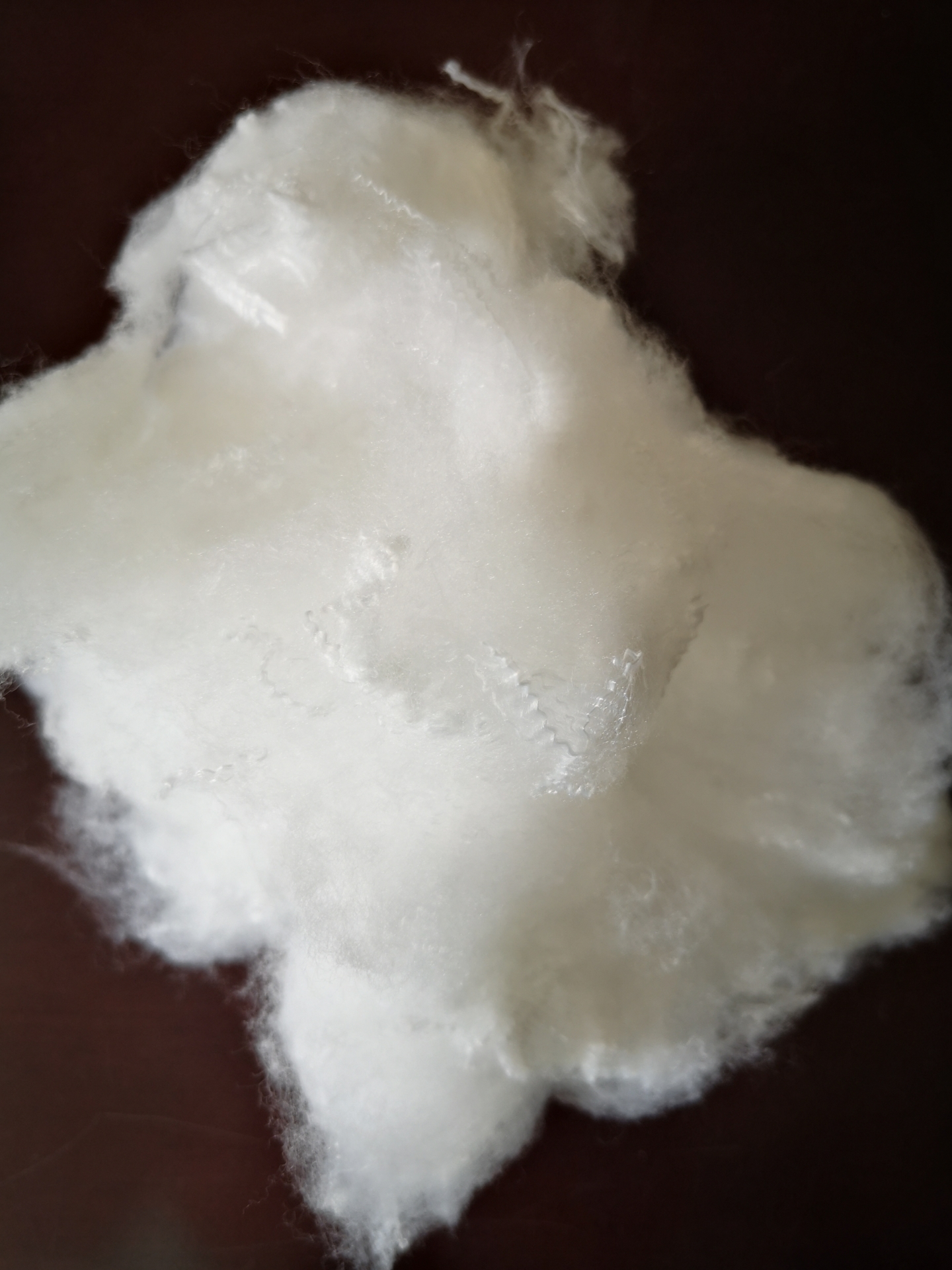 HIGH-QUALITY RECYCLED POLYESTER STAPLE FIBER, 1.2D-1.5D