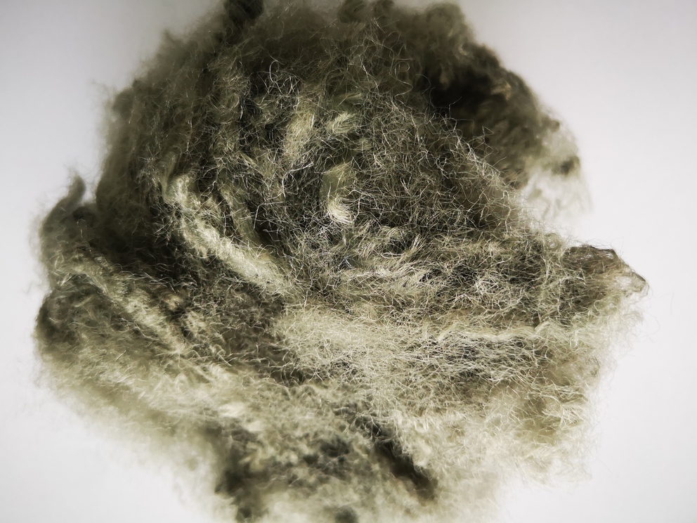 REGENERATED COLORED FIBER FOR CAR INTERIOR 3D-30D